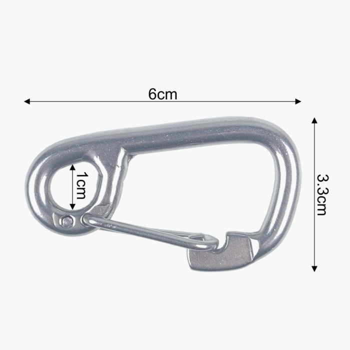 Stainless Steel Carbine Hook - Dimensions