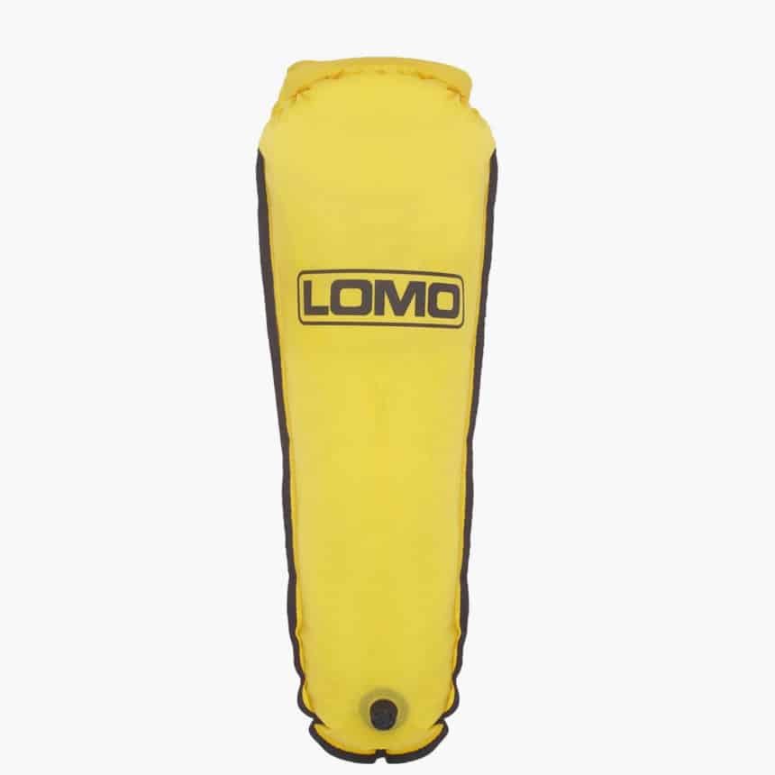 Tapered kayak dry bag with purge valve Lomo Watersport UK. Wetsuits