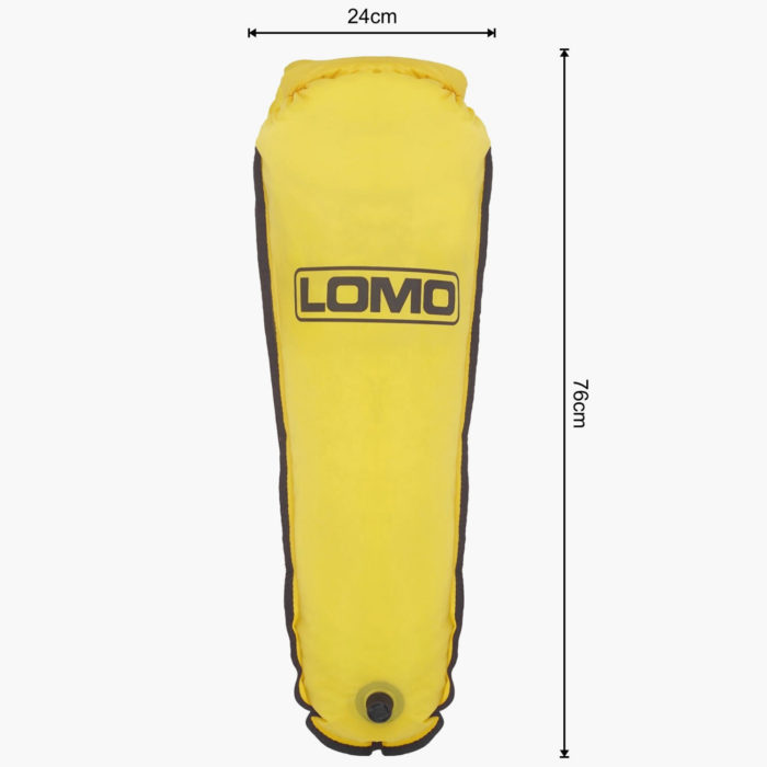 Tapered Dry Bag - Front Dimensions