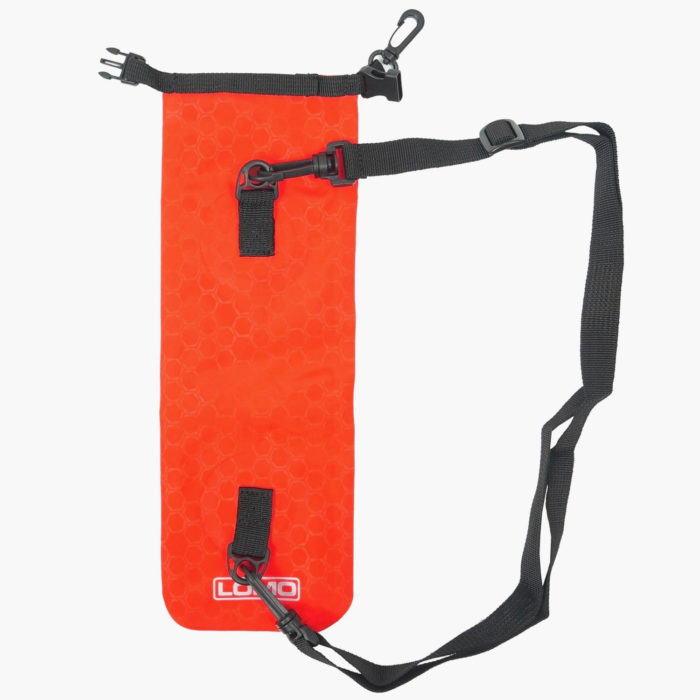 VHF and PMR Radio Dry Bag - Back View Red