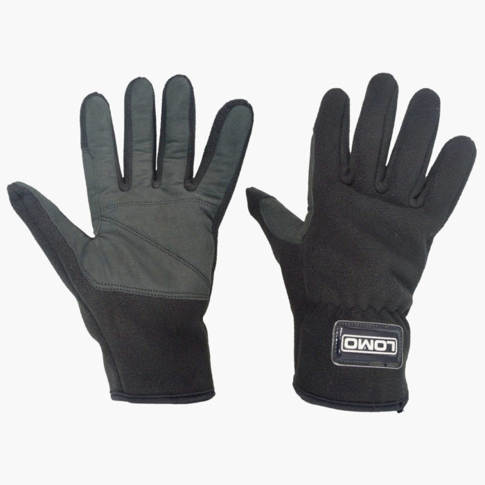 Water Resistant Fleece Gloves - Elastic Wrist Slip On Design
