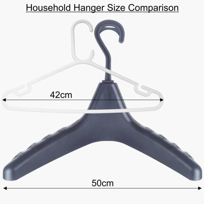 Large Wetsuit Hanger - Compared to Regular Household Hanger