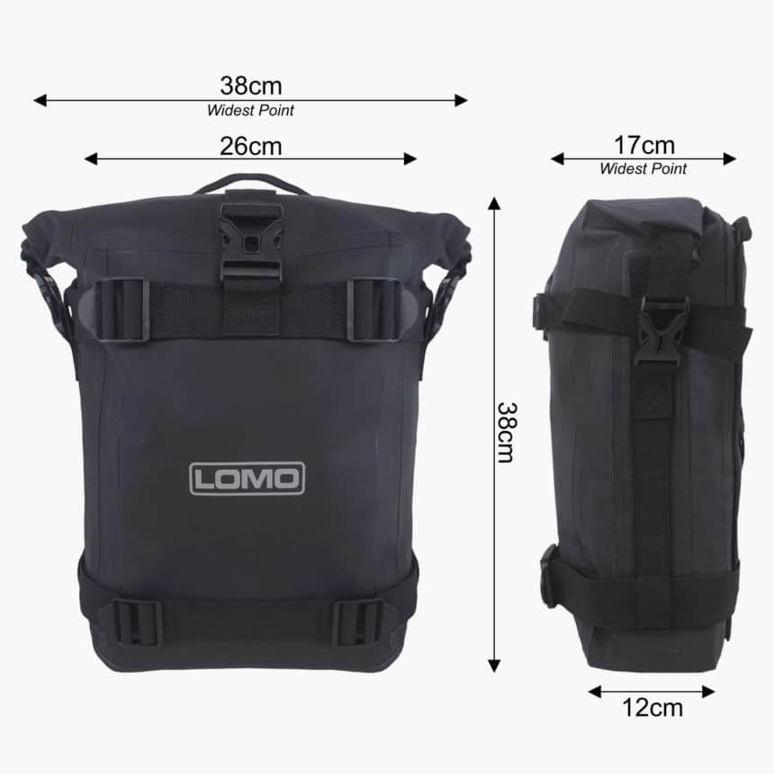 Motorcycle Adventure Pannier Dry Bags Medium Lomo Watersport UK