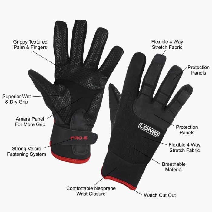 Pro-S Long Finger Sailing Gloves - Features