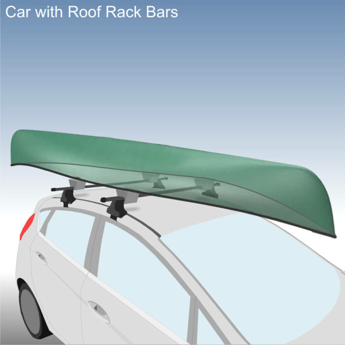 Canoe Foam Blocks On Roof Rack Illustration
