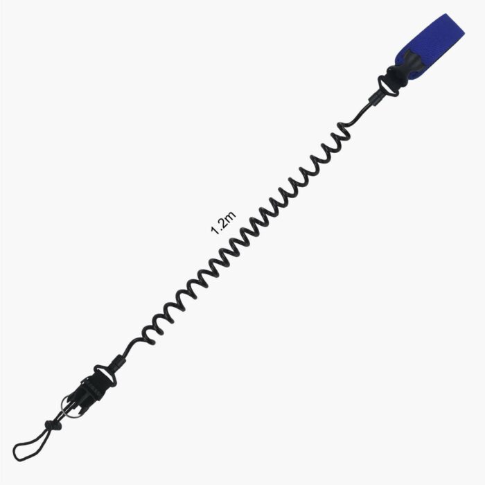 Diver's Coiled Quick Release Wrist Lanyard Extended