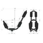 Roof Rack Double J Bars Dimensions
