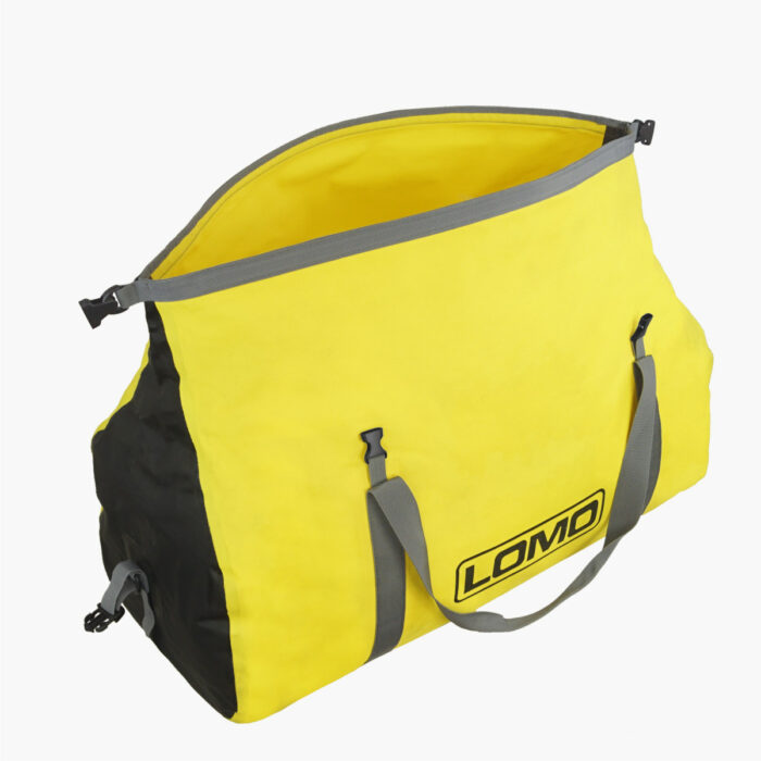60L Holdall Dry Bag Yellow Wide opening
