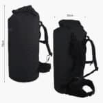 60L Rucksack Black Dimensions
