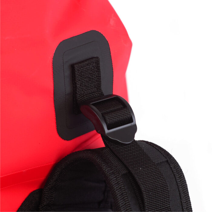 60L Rucksack Dry Bag Red Shoulder Strap Adjustment