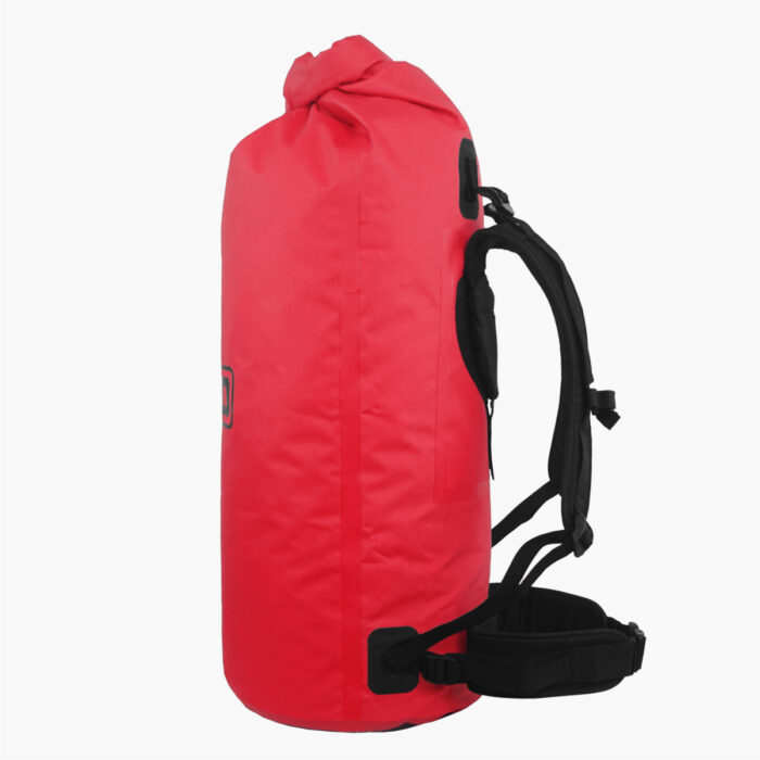 60L Rucksack Dry Bag Red Side View