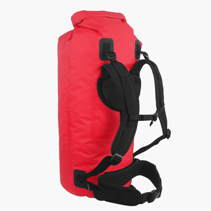 60L Rucksack Dry Bag Red Angled View