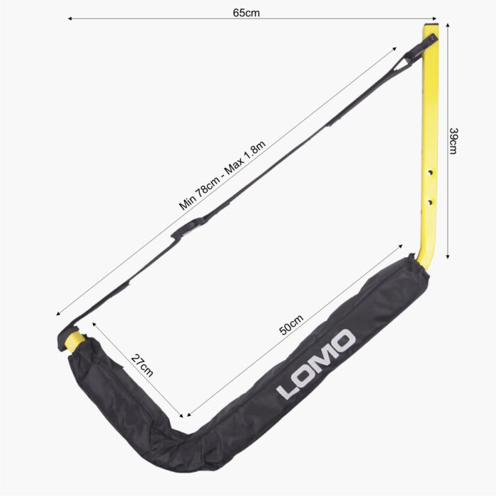 XL Deluxe Kayak Wall Rack Profile Dimensions