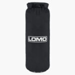 12L Dry Bag Black with Window Front View