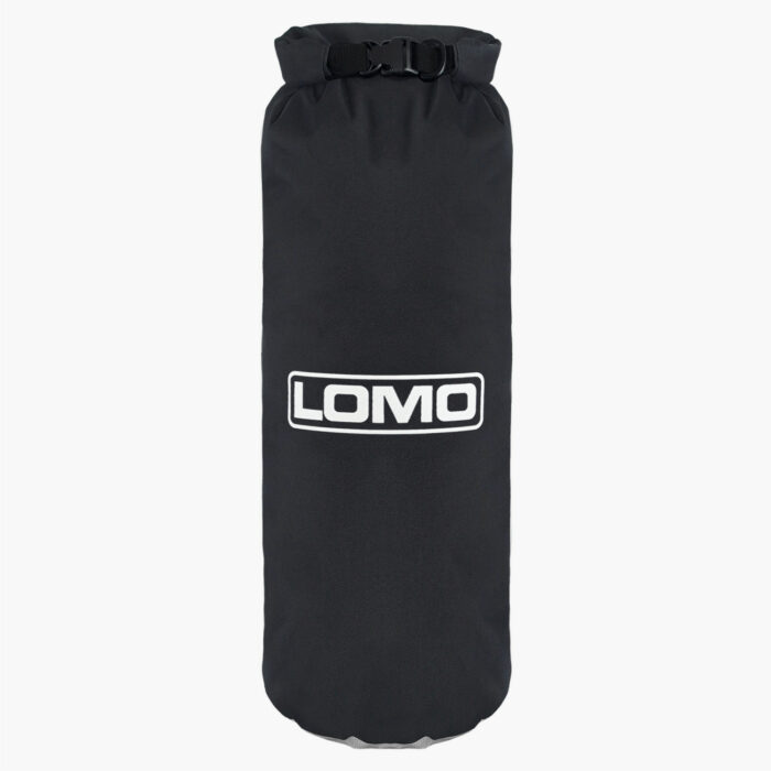 12L Dry Bag Black with Window Front View