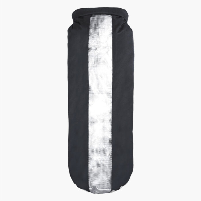 12L Dry Bag Black with Window Transparent Strip