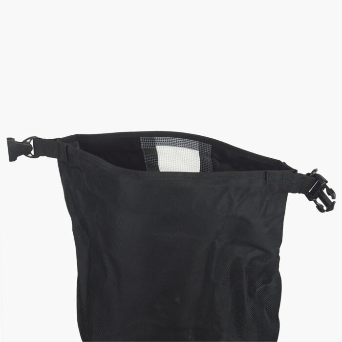 12L Dry Bag Black with Window Open Top