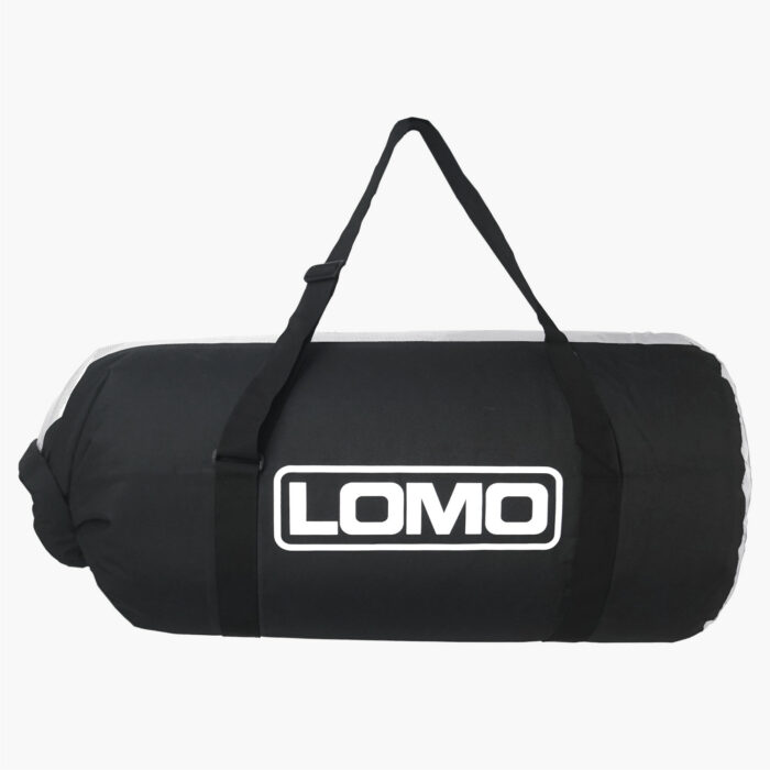150L Dry Bag Black with Window Front View