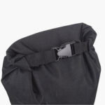150L Dry Bag Black with Window Rolled Closed