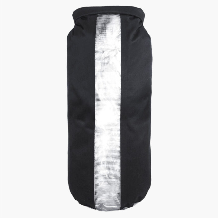20L Dry Bag Black with Window Transparent Strip