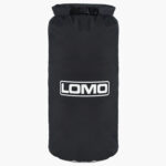 60L Dry Bag Black with Window Front View