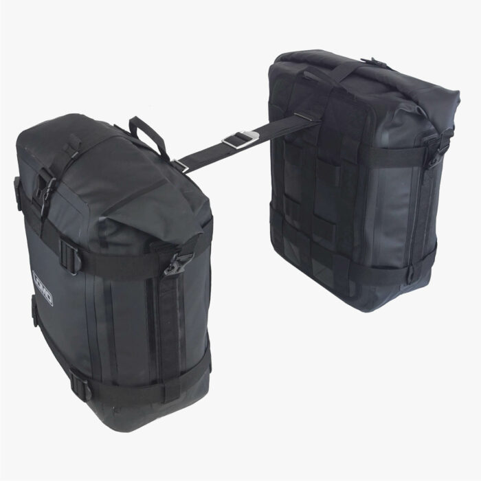 Motorcycle Adventure Pannier Dry Bags Large Angled View