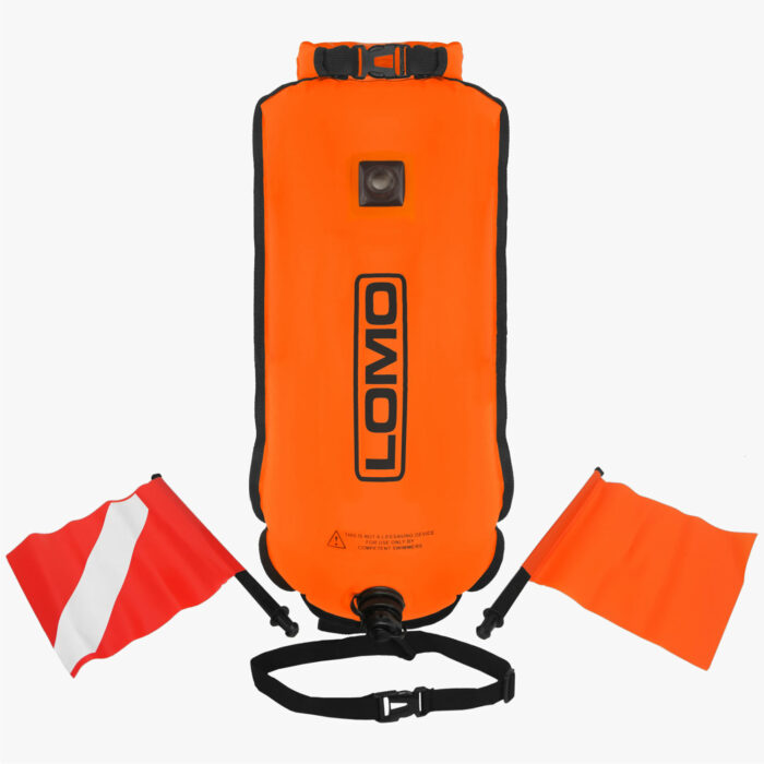 Dry Bag Swimming Tow Float with Flags Full Contents