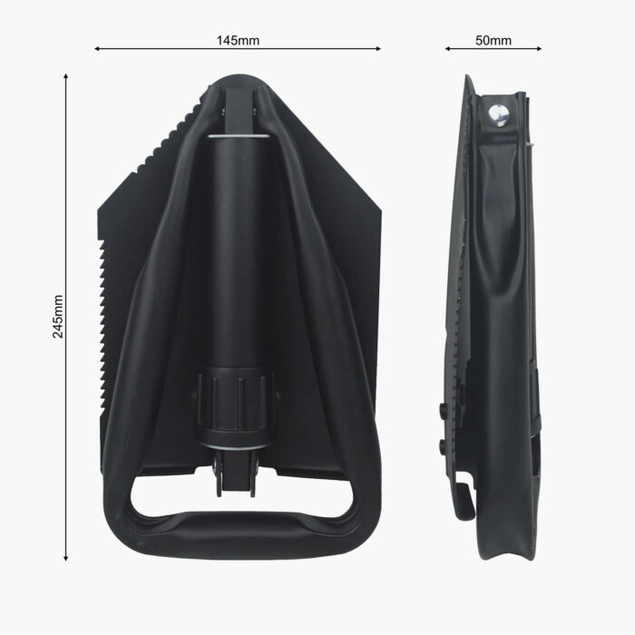 Folding Army Entrenching Tool Shovel Folded Dimensions