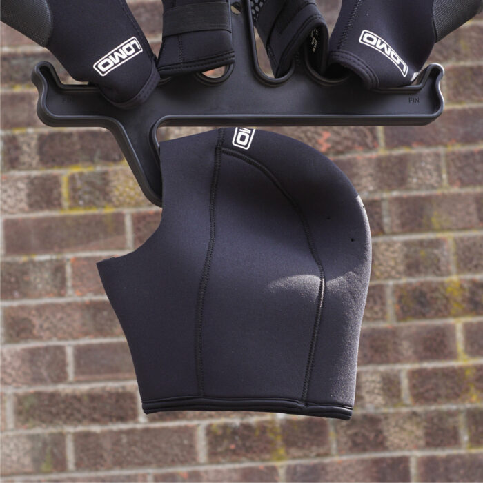 Wetsuit Boot & Glove Hanger Close up of Hood