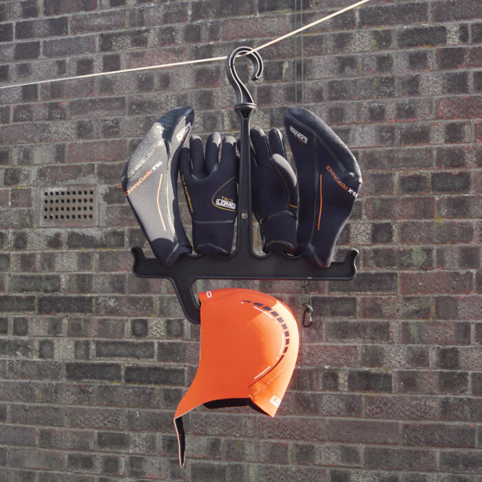 Wetsuit Boot & Glove Hanger With Swim Accessories