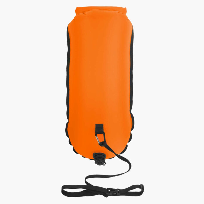 Dry Bag Tow Float Orange Back View