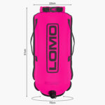 Dry Bag Tow Float Pink Dimensions