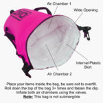 Dry Bag Tow Float Pink Internal View