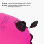 Dry Bag Tow Float Pink Inflation Valve