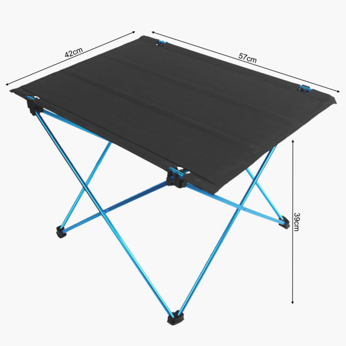 Lightweight Aluminium Folding Camping Table Assembled Dimensions