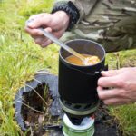 Highlander Long Camping Spoon In Use
