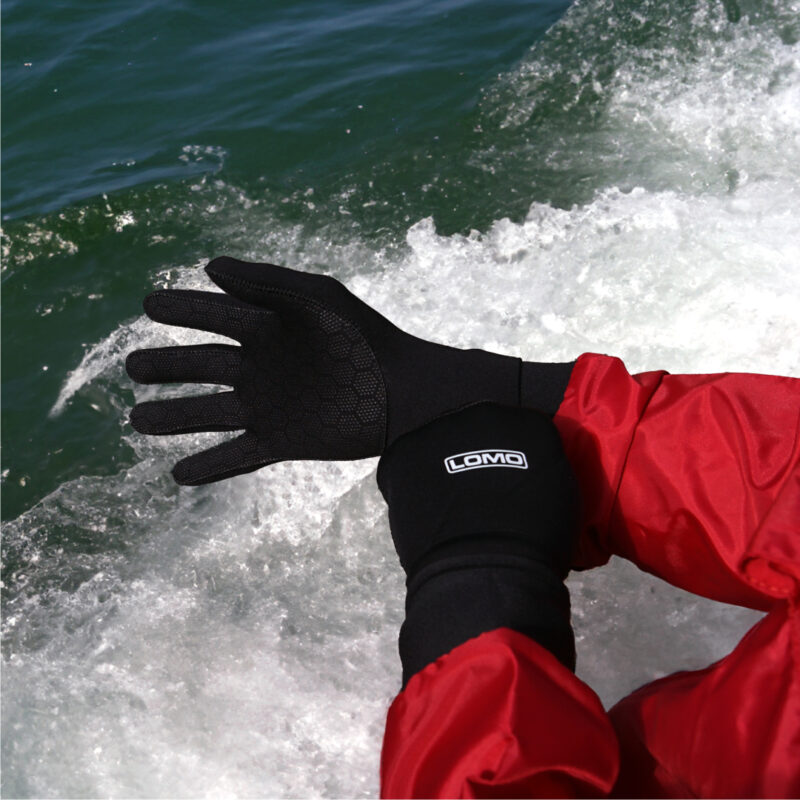 Super Stretch 2mm Neoprene Gloves Being Worn