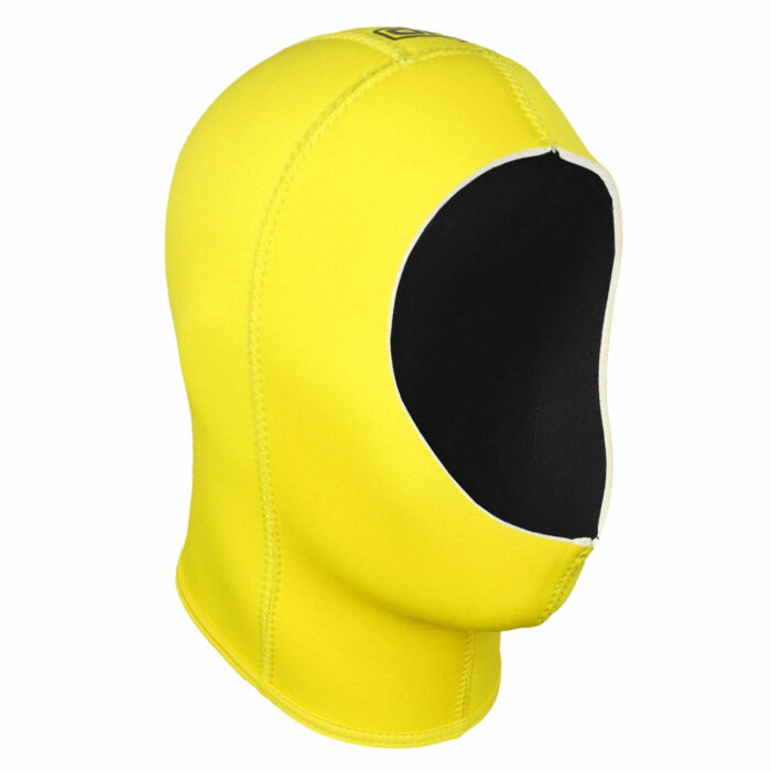 Yellow Diving Hood - 5mm Side View