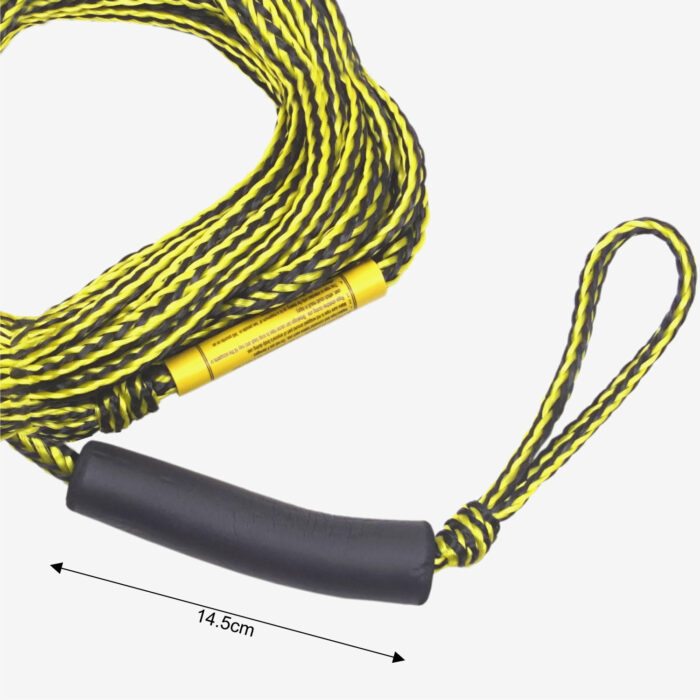 Waterski Two Rope Yellow and Black Handle Length