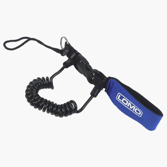 Divers Coiled Quick Release Wrist Lanyard Side View