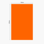 PE Emergency Foil Blanket Orange Unfolded Dimensions