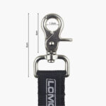 Webbing Keychain Clip Closed Clip with Dimensions