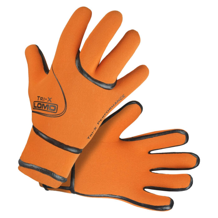 Swimming Triathlon Gloves Orange Alt Image