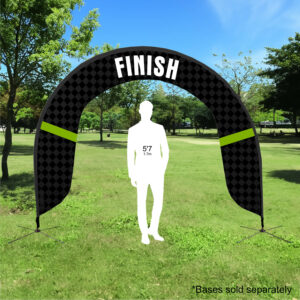Finish Line Event Archway Flag With Folding Base Example
