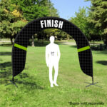 Finish Line Event Archway Flag With Base Example