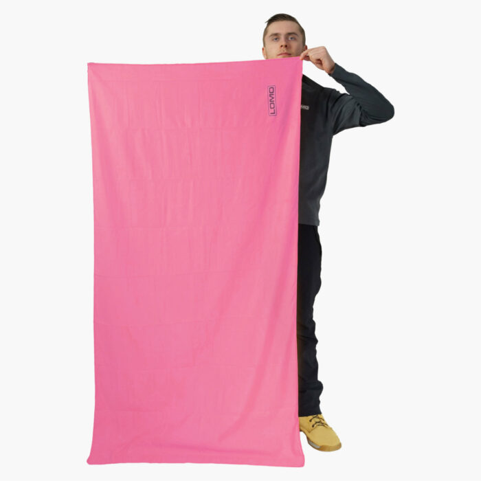Microfibre Camping Towel Pink Large Full Size Towel