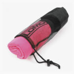 Microfibre Camping Towel Pink Carry Bag