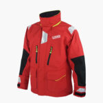 Coriolis Offshore Sailing Jacket front angle view with hood packed away