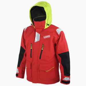 Coriolis Offshore Sailing Jacket front view with hood up
