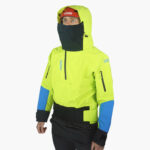 Avast Dry Cag Being Worn With Hood Up And Faceguard